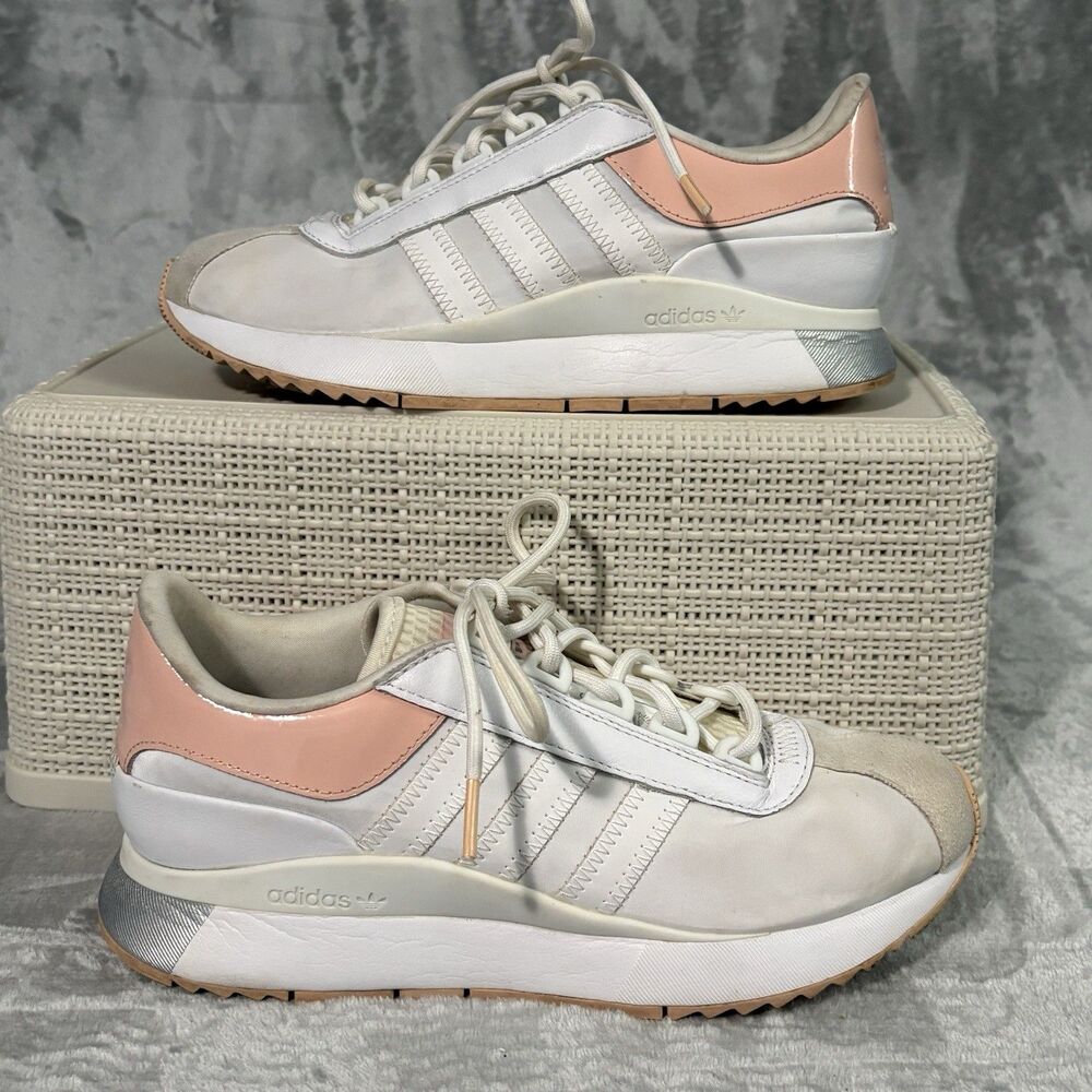 Adidas Retropy E5 White Pink Silver Low-Top Sneakers Women’s Size 7 Athletic